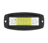 ZSHYTWE Feux freinage Barre Lumineuse De Travail À LED Encastrée 7 Pouces Feu Route Ambré Faisceau Large Recul Pare-chocs 12 V 24 Pour Remorque Cargo(1pc White Light)