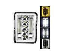 ZSHYTWE Feux freinage Phare avant à LED H4651 H4652 H4656 H4666 H6545 lampe travail halo 4x6 pouces pour Kenworth T800 T400 T600 W900B pour Classic(1pc Headlight)