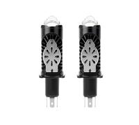 ZSHYTWE Feux freinage Pour F50 LED H4 Projecteur Lentille Ampoule Phare Aluminium 6000K Blanc Plug&Play Voiture Berline Moto Éclairage 12V Faisceau Haut/Bas(L)