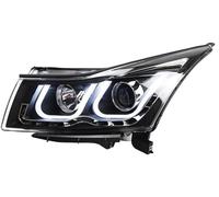 ZSHYTWE Feux phares Lampe Frontale Phare LED Phares DRL Clignotant Feux De Route Pour Chevy Pour Cruze 2009-2016 Couverture Verre Couvercle Abat-Jour(Include LED kit)