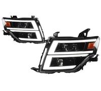 ZSHYTWE Feux phares Pour Mitsubishi Pour PAJERO Pour V93 V95 V97 2 Pièces Phares De Voiture Phares LED Phare LED Double Couverture Verre Couvercle Abat-Jour