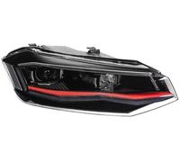 ZSHYTWE Feux phares Pour VW Pour Polo Pour TSI 2019-2022 KIT De Lampe Frontale LED Phares DRL Clignotant Feux De Route Couverture Verre Couvercle Abat-Jour(Ldh)