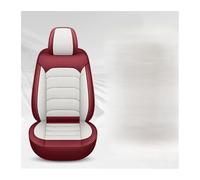 ZSHYTWE Housses siège Voiture pour Lincoln pour MKZ pour MKC pour MKX pour MKT pour Navigator pour Aviator Housse Siège Auto(Red White)