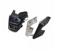 ZSHYTWE Rond Feux Led Antibrouillard Pour Grom Pour MSX125 Pour MSX 125 2016 2017 2018 Moto LED Phare Avant Lampe Et Couvercle Pièces De Moto(Matte Black)