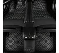 ZSHYTWE Tapis Auto Tapis Sol Voiture Personnalisés pour Toyota pour Highlander 7 Places 2022-2023 Ans Intérieur en Cuir Artificiel Détails Accessoires Voiture Tapis Voiture(Balck)