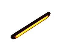 ZSHYTWE Troisième Feu Stop Barre Lumineuse Voiture 15LED 12V 24V Rouge Troisième Feu Stop Feu Arrière Marqueur Latéral Clignotant Lampe D'avertissement D'arrêt(Jaune)