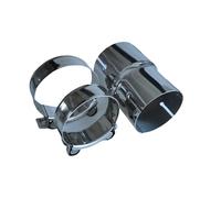 ZSHYTWE Tuyau d'Échappement Adaptateur Réducteur De Tuyau D'échappement en Acier Inoxydable Accessoires Universels pour Voiture Et Moto Tuyau Soudé Embout D'échappement(I.D 63.5MM-48MM)