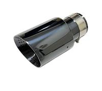 ZSHYTWE Tuyau d'Échappement Buse D'échappement Titane Noir Grand Diamètre 101 Mm 114 Mm Système De Silencieux De Voiture Ouvert Buse De Queue De Poinçon Embout D'échappement(63mm-101mm)