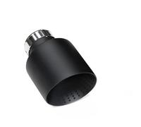ZSHYTWE Tuyau d'Échappement Embout De Silencieux D'échappement Universel en Acier Inoxydable Noir Mat 1 Pièce pour VW GTI MK7 pour Golf 7 Embout D'échappement(ID54MMOD114MM)