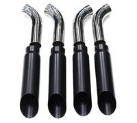 ZSHYTWE Tuyau d'Échappement Embout D'échappement 4 Pièces pour Benz pour W463 pour Embouts Silencieux pour Classe G G500 G55 G63 Embouts Buse Tuyau D'échappement 76 Mm Embout D'échappement(Black C)