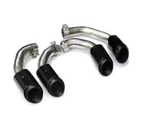 ZSHYTWE Tuyau d'Échappement Embout D'échappement pour Cayenne S 2.9T 2018-2024 Design Quadruple, Embout De Silencieux en Acier Inoxydable Embout D'échappement(1 Valve Model)