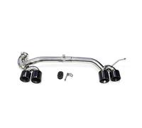 ZSHYTWE Tuyau d'Échappement Embout D'échappement Quadruple pour BMW pour F30 F31 320i 318i Modifié pour M3 Pare-Chocs Série 3 Silencieux D'échappement en Acier Inoxydable Embout D'échappement(Noir)