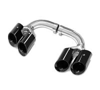 ZSHYTWE Tuyau d'Échappement Embout D'échappement Quadruple pour Cayenne 9Y0 SUV 3.0 2018-up Embout De Silencieux Noir Système D'échappement Embout D'échappement(Hybrid Black)