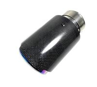 ZSHYTWE Tuyau d'Échappement Embout D'échappement Violet en Fibre De Carbone Brillante pour Voiture 1 Pièce Embout D'échappement(54MM in 76MM Out)