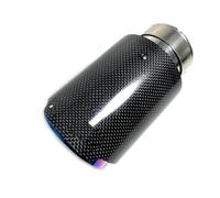 ZSHYTWE Tuyau d'Échappement Embout D'échappement Violet en Fibre De Carbone Brillante pour Voiture 1 Pièce Embout D'échappement(60MM in 114MM Out)
