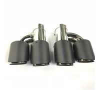ZSHYTWE Tuyau d'Échappement Lot De 2 Embouts D'échappement en Carbone pour Voiture Modèle H pour Échappement pour Benz Embout D'échappement(in 51MM-Out 89MM)