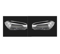 ZSHYTWE Voiture Phare Shell pour BMW X5 X6 F15 F16 2014 2015 2016 2017 2018 Boîtier De Phare Avant De Voiture Transparent PC Lumières Shell Abat-Jour Lentille(A Pair)