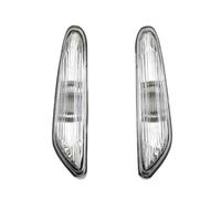 ZSHYTWE Voyants Lumineux Pour BMW/E46/E60/E61/E83 1 Paire Clignotants Latéraux Gris/blanc Clignotant Voiture À Led(BLANC)