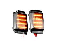 ZSHYTWE Voyants Lumineux Pour Fiat Pour Ducato Coque Fumée Clignotant Streamer Voiture LED Dynamique Rétroviseur Feux Clignotant Voiture À Led(DynamicSmoked)