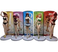 Zsjb Lot de 5 figurines Quintessential Quintessential Quintuplets Nakano Miku Nino Yotsuba Action Figure Doll Model Cartoon Game Character Adult Statue Toy Doll Figurines Ornements