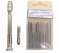 ZSjing Lame de Couteau à découper, Sculpture sur Bois, ciseau, Ensemble d'outils, Micro tête, Outils à Main de Bricolage Faits à la Main, 10 pièces(with Handle)