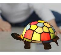ZSJSM 2.Mini Lampe Tortue/Tortue, Petite Lampe de Bureau de Table, lumière de Nuit, Belle Lampe d'accent de Style en Verre, Cadeaux pour Enfants, Blanc, Marchandises de qualité E27