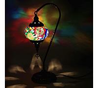 ZSJSM Belle Lampe de Chevet en Verre Banker de Lampe de Table en Verre tachée à la Main, Swan Nan Reading Desk Light pour Le Salon Chambre MÉMOIRE DE Farm