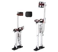 ZSJSM Échasses réglables en Aluminium pour cloisons sèches de 40,6 cm à 61 cm, échasses pour Outils de Travail avec genouillères de Protection, pour plaques de plâtre, Marche, Ruban adhésif, Peintre,