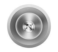 ZSJSM Évier de Barre en Acier Inoxydable Rond Bassin Small Practical Paind Panty Gentry RV ou Salle de Bain Profonde de Grande capacité Bol idéal pour Les Petits Appartements