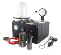 ZSJSM Machine de coulée à Vide de 2L - Fournace de coulée d'investissement numérique jusqu'à 2100 ° F, Plongeur de Cire Perdue et kit de Fusion en Or/Argent avec creuset Graphite pour la