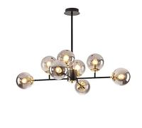 ZSJSM Pendante à Boule de Luxe Lumière avec Branche d'arbre Lustre en Fer forgé pour Chambre à Manger Salon et Cuisine Lampe à Suspension Moderne (6 légers) Élégant éclairage