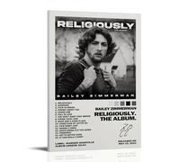 ZSJUMK Bailey Zimmerman Religiously. L'album mural sur toile imperméable, résistant aux rayures et aux UV, décoration élégante pour la maison et le bureau, design moderne classique, style cadre 40 x