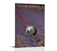 ZSJUMK Currents-Tame Impala Toile murale imperméable résistante aux rayures et aux UV Décoration élégante pour la maison et le bureau Design moderne classique 50 x 75 cm