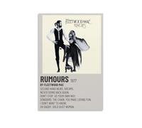 ZSJUMK Fleetwood Mac Rumours Toile murale imperméable, résistante aux rayures et aux UV Décoration élégante pour la maison et le bureau, design moderne classique, style sans cadre, 30 x 45 cm