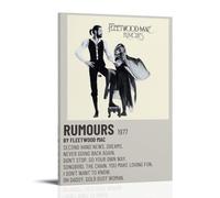 ZSJUMK Fleetwood Mac Rumours Toile murale imperméable, résistante aux rayures et aux UV Décoration élégante pour la maison et le bureau Design moderne classique 30 x 45 cm