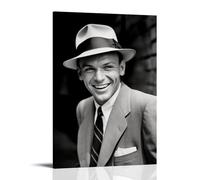 ZSJUMK Frank Sinatra Toile murale imperméable, résistante aux rayures et aux UV, décoration élégante pour la maison et le bureau, design moderne classique, style cadre 20 x 30 cm