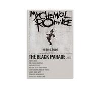 ZSJUMK The Black Parade-My Chemical Romance Toile murale imperméable résistante aux rayures et aux UV Décoration élégante pour la maison et le bureau Design moderne classique Sans cadre 60 x 90 cm