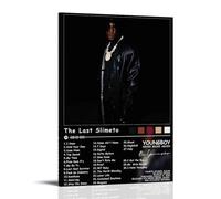 ZSJUMK The Last Slimeto YoungBoy Never Broke Again- Toile murale imperméable, résistante aux rayures et aux UV - Décoration élégante pour la maison et le bureau - Design moderne classique - Style