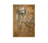 ZSJUMK Thorin Oakenshield The Hobbit Toile murale imperméable, résistante aux rayures et aux UV, décoration élégante pour la maison et le bureau, design moderne classique, style sans cadre, 40 x 60 cm