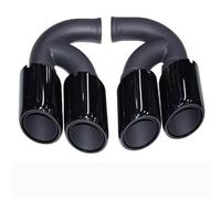 ZSKSJHSJ Embout D'échappement 2011-2014 pour Cayenne pour 958 Mise À Niveau du Tuyau D'échappement GTS, Embout De Silencieux Tête D'échappement Tuyau D'échappement De Voiture(Black Short 3)
