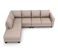ZSLKDL Canapé d'angle en forme de L avec bras gauche inclinable pour salon et maison