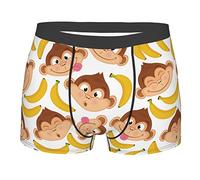 ZSOSIXDEAL Boxer confortable pour homme Motif singe, multicolore, M