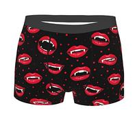 ZSOSIXDEAL Boxer pour homme Motif lèvres de vampire