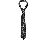 ZSOSIXDEAL Cravate pour homme - Papillon violet - Classique - Tendance - En soie - Idéale pour les mariages, les mariés, les missions, les danses - Cadeau pour homme, Imprimé Marbre Noir W, taille