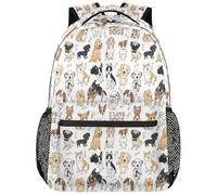 ZSOSIXDEAL Sac à dos décontracté pour ordinateur portable avec imprimé caméléon, sac à dos, cartable universitaire pour enfants, garçons, filles, adolescents, adultes, voyages, Joli griffonnage pour