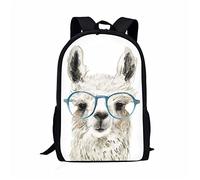 ZSOSIXDEAL Sac à dos décontracté pour ordinateur portable Formule mathématiques Sac à dos Cartable Collège Cartable pour enfants garçons filles adolescents adultes voyage, Designs lama, L