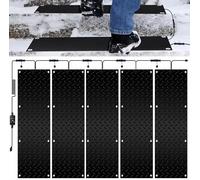 ZSPINJIA Tapis de fusion de neige chauffant pour escaliers, tapis de fusion de neige d'extérieur avec minuterie, allées, allées et trottoirs, câble d'alimentation