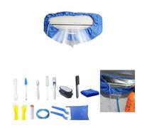 ZSPLIT-MAIR Mini Split ac Sac de Nettoyage, 16 pcs Mini Split Cleaning Kit, Split Climatiseur Couvercle de Nettoyage (Bleu Roi, Grande Taille)