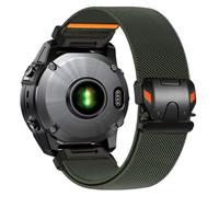 Zspoly Bracelet extensible en nylon 26 mm pour Garmin Fenix 8 51 mm/6X/5X/7X, en tissu doux avec fermeture parachute pour Garmin Fenix 5X Plus/6X Pro/3/3 HR/Descent MK1/Mk2/Enduro, Nylon, No Gemstone