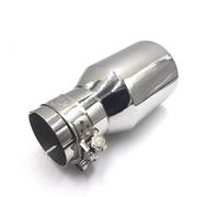 ZSQGHGH Embouts D'éChappement 1 Pièces 63mm-102mm Chrome Acier Inoxydable Voiture Arrière Rond Tuyau D'échappement Queue Silencieux Pointe Embout d'échappement(in 51MM Out 114MM)